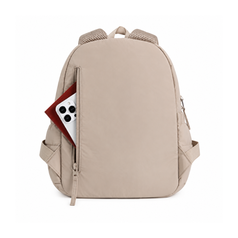 Veloura Quilted Mini Backpack