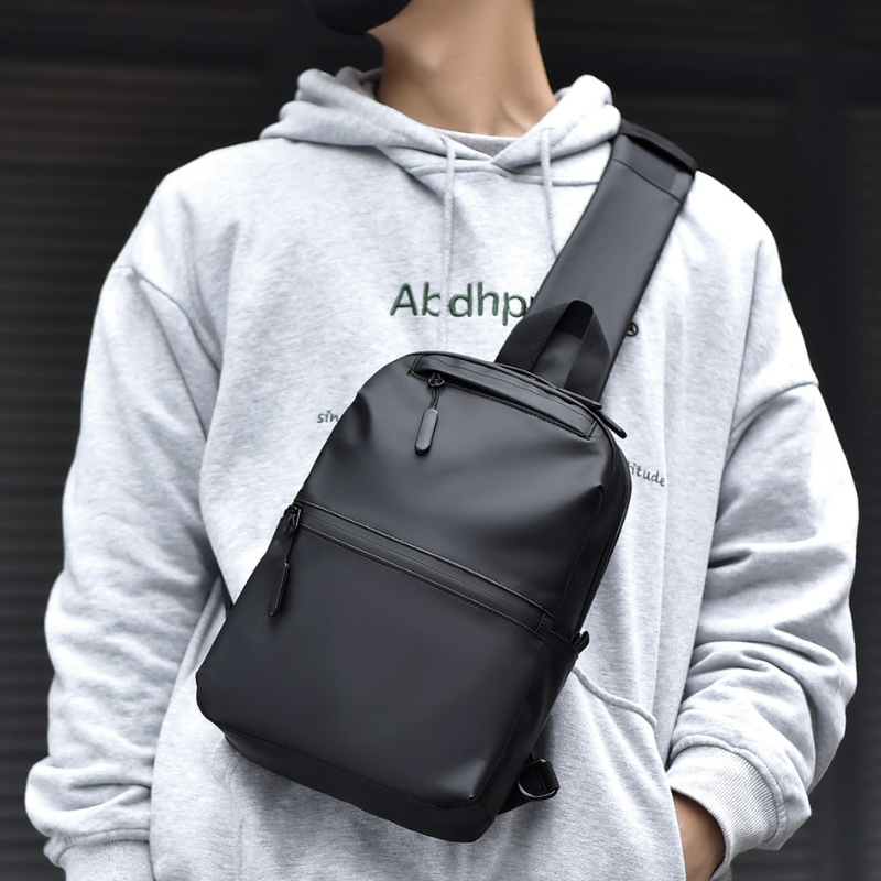 Men's Minimalist Water-Resistant Everyday Crossbody Bag
