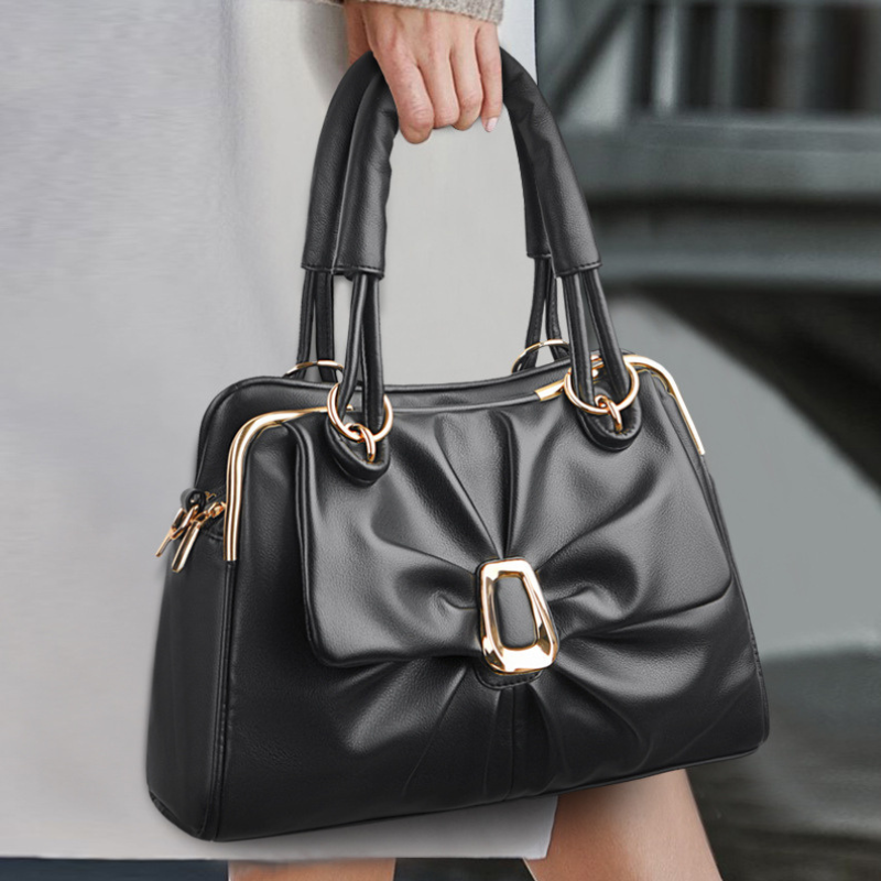 Pleat Aura Fashion Handbag