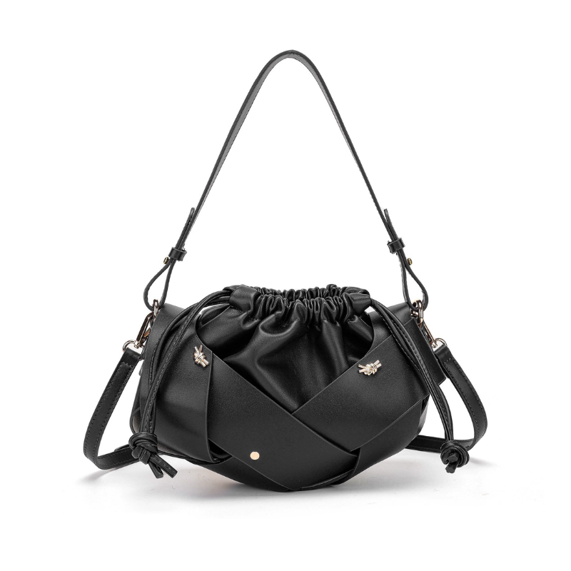 Women's Sculptural Woven Shoulder Bag