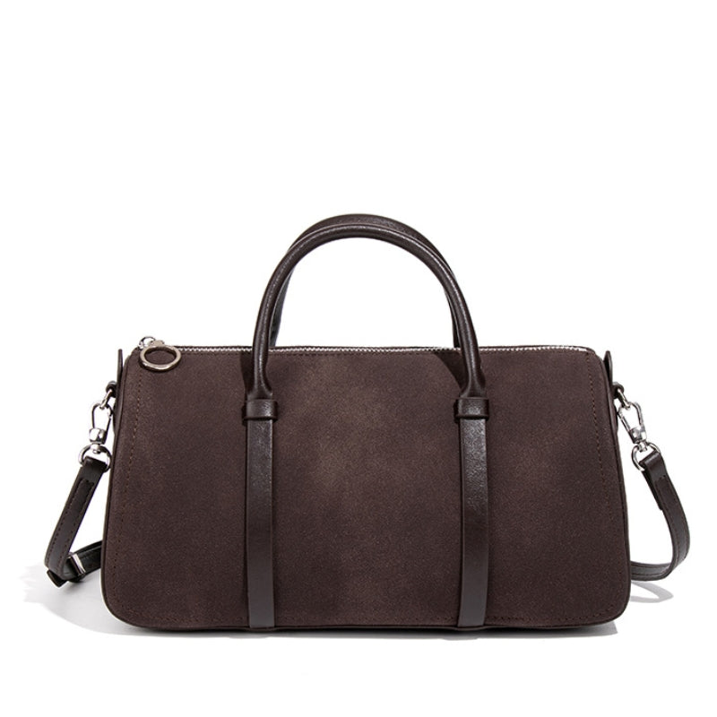 Dragon Inlaid Suede Women's Handbag