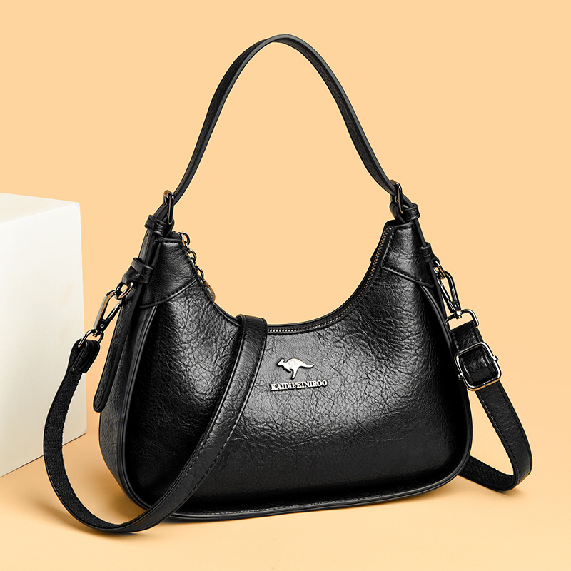Women's Curved Hobo Shoulder Bag