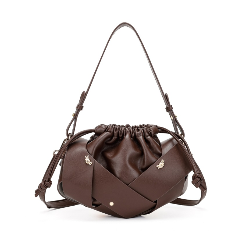 Women's Sculptural Woven Shoulder Bag
