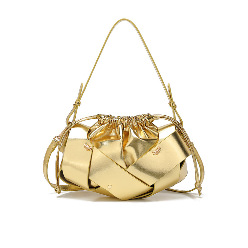 Women's Sculptural Woven Shoulder Bag