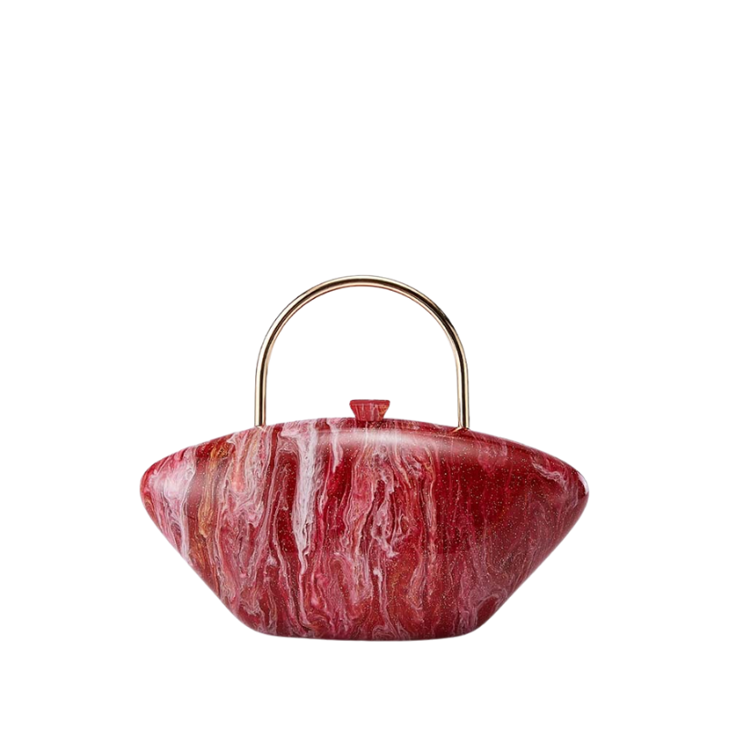 Crimson Nebula Clutch Bag