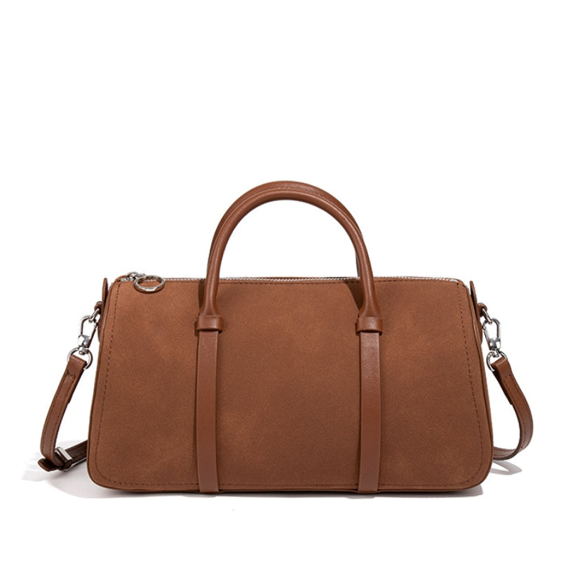 Dragon Inlaid Suede Women's Handbag