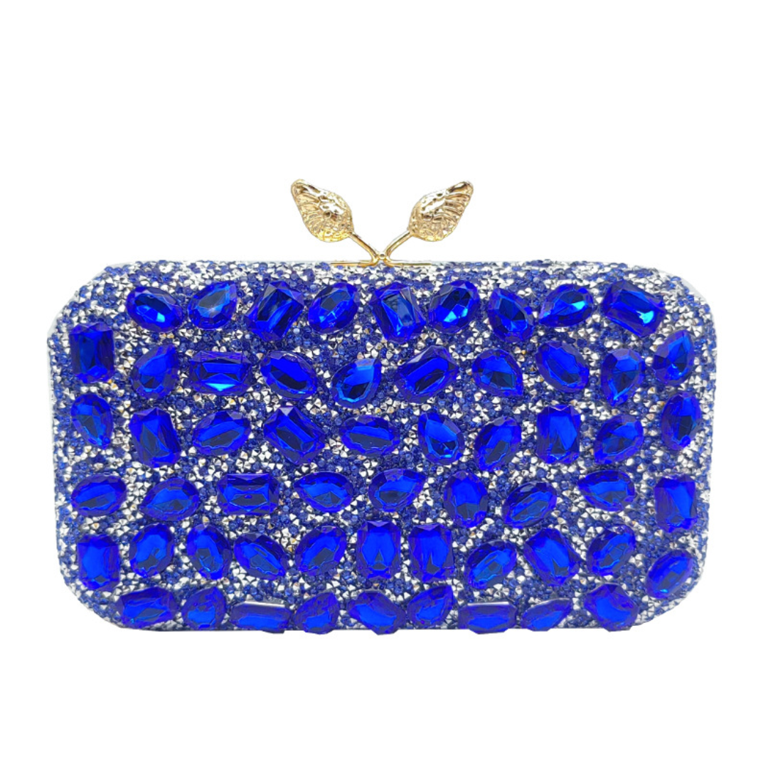 Colored Resin Diamond Evening Clutch