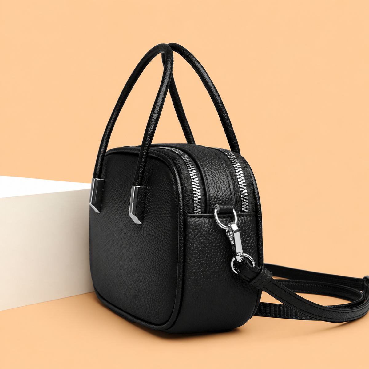 Marcelline Pebbled Cowhide Handbag