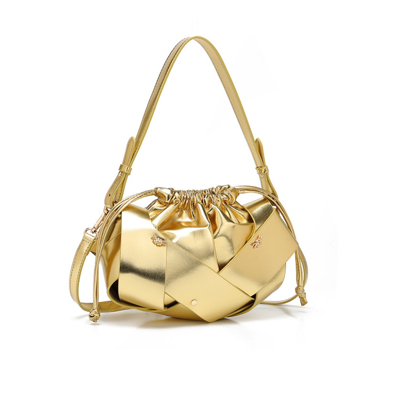 Women's Sculptural Woven Shoulder Bag