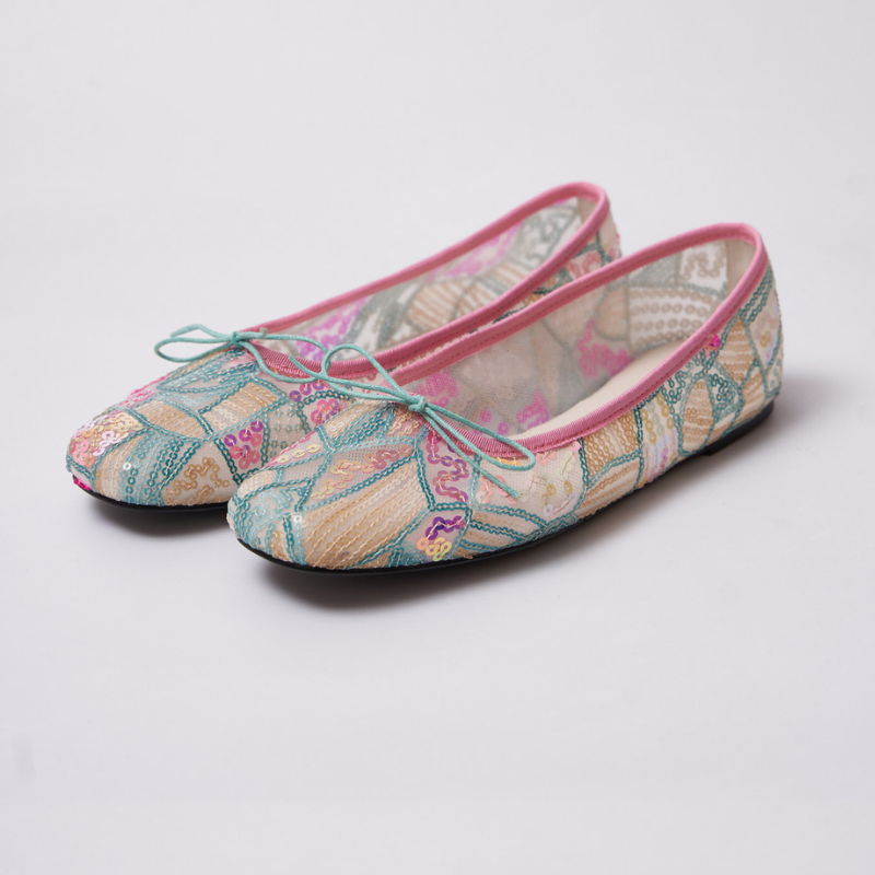 Seraphine Floral Lace-Up Pumps