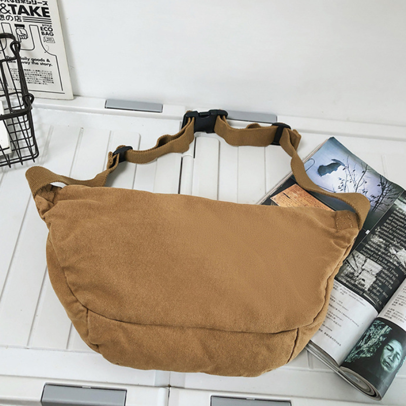 Classic Canvas Cotton Crossbody Bag