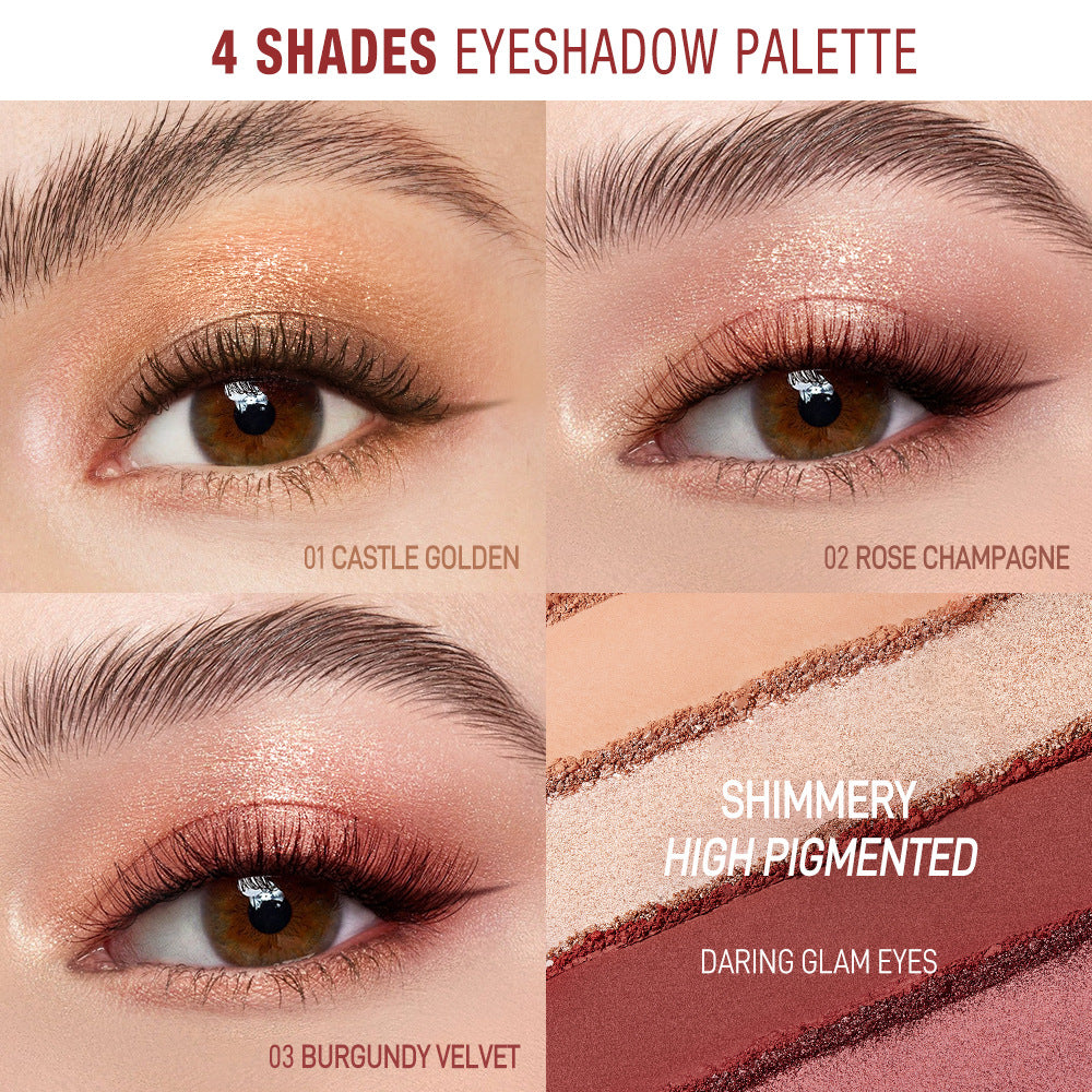 Velvet Gleam Four-Shade Eyeshadow Palette