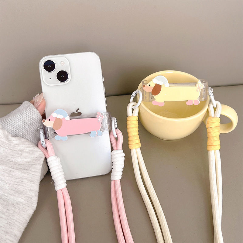 Cute Puppy Phone Charm Holder