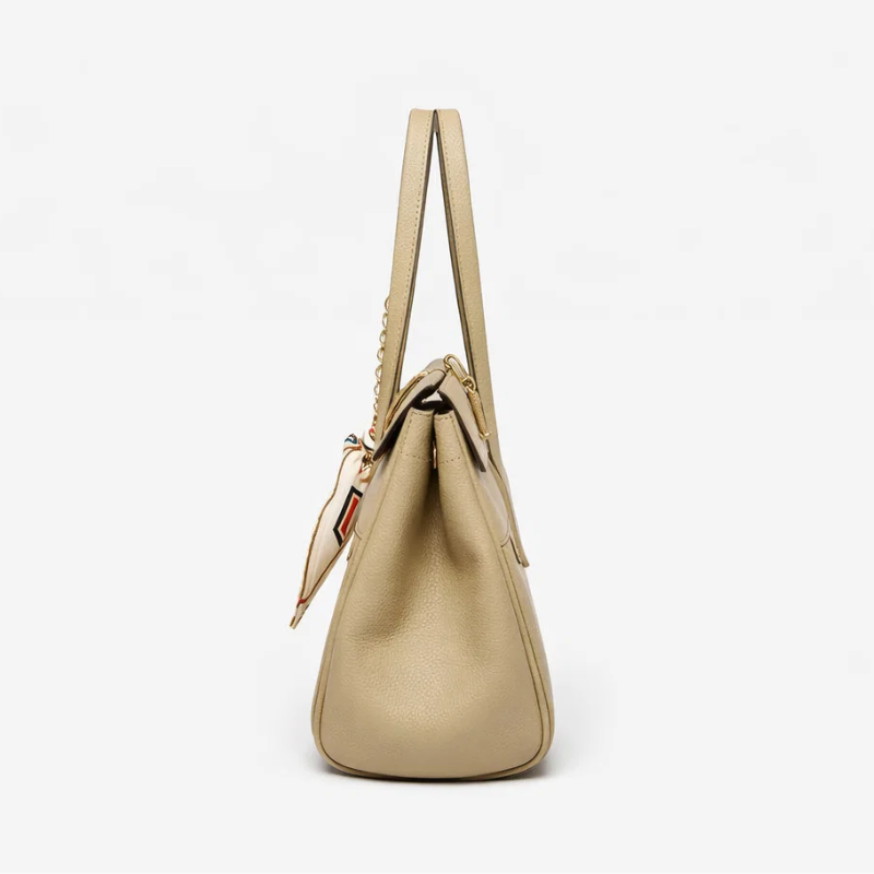 Silk Scarf Birkin Leather Handbag