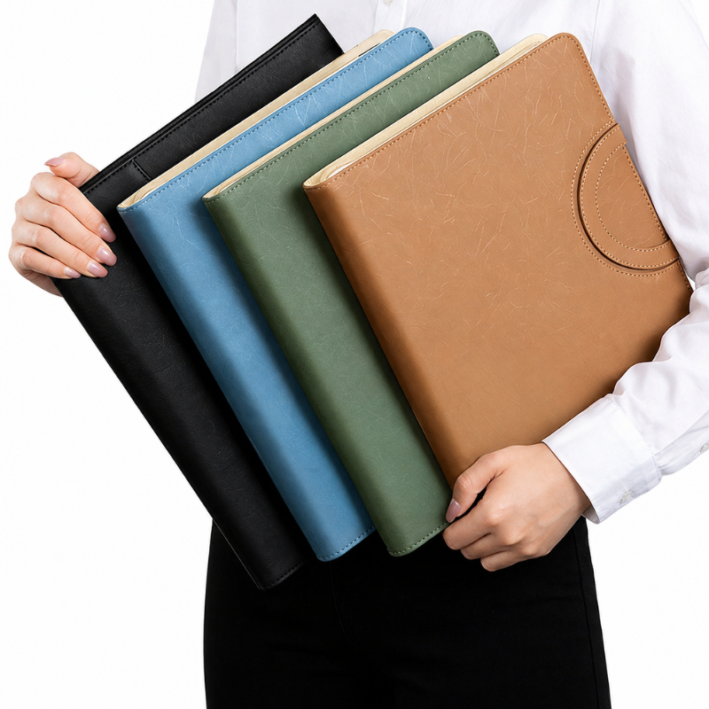 A4 Pro Business Leather Folder Bag