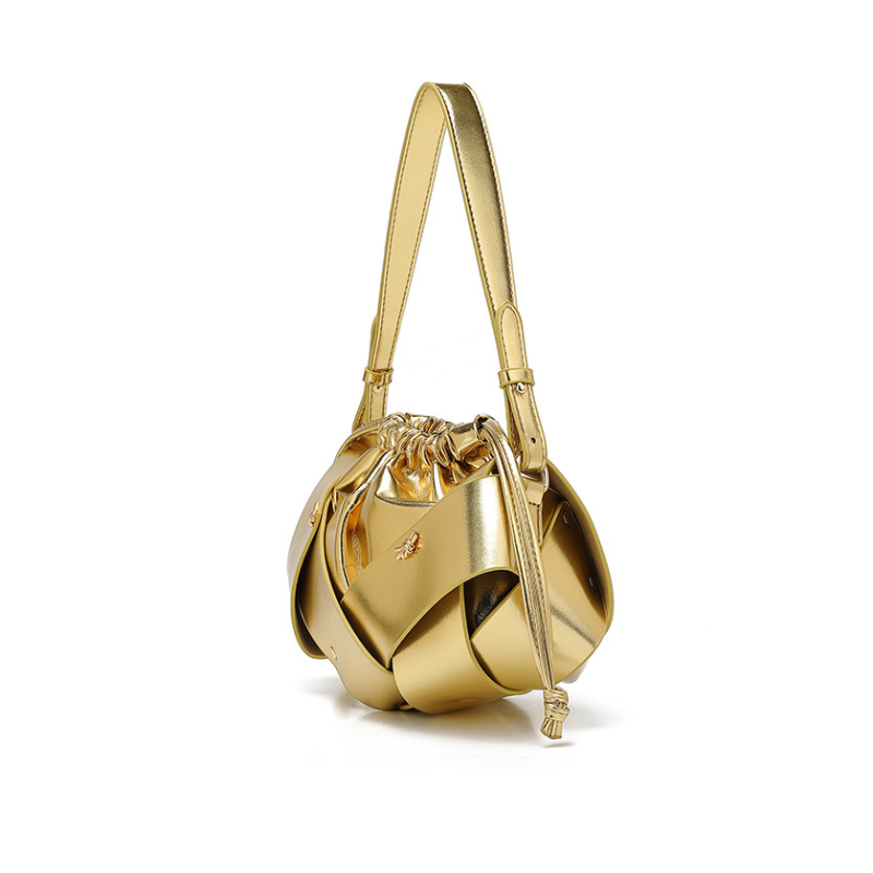 Women's Sculptural Woven Shoulder Bag