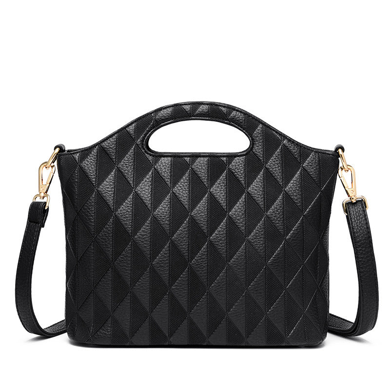Diamond Texture Classic Handbag