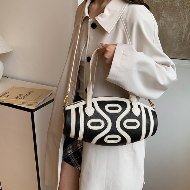 French Luxe Barrel Shoulder Bag