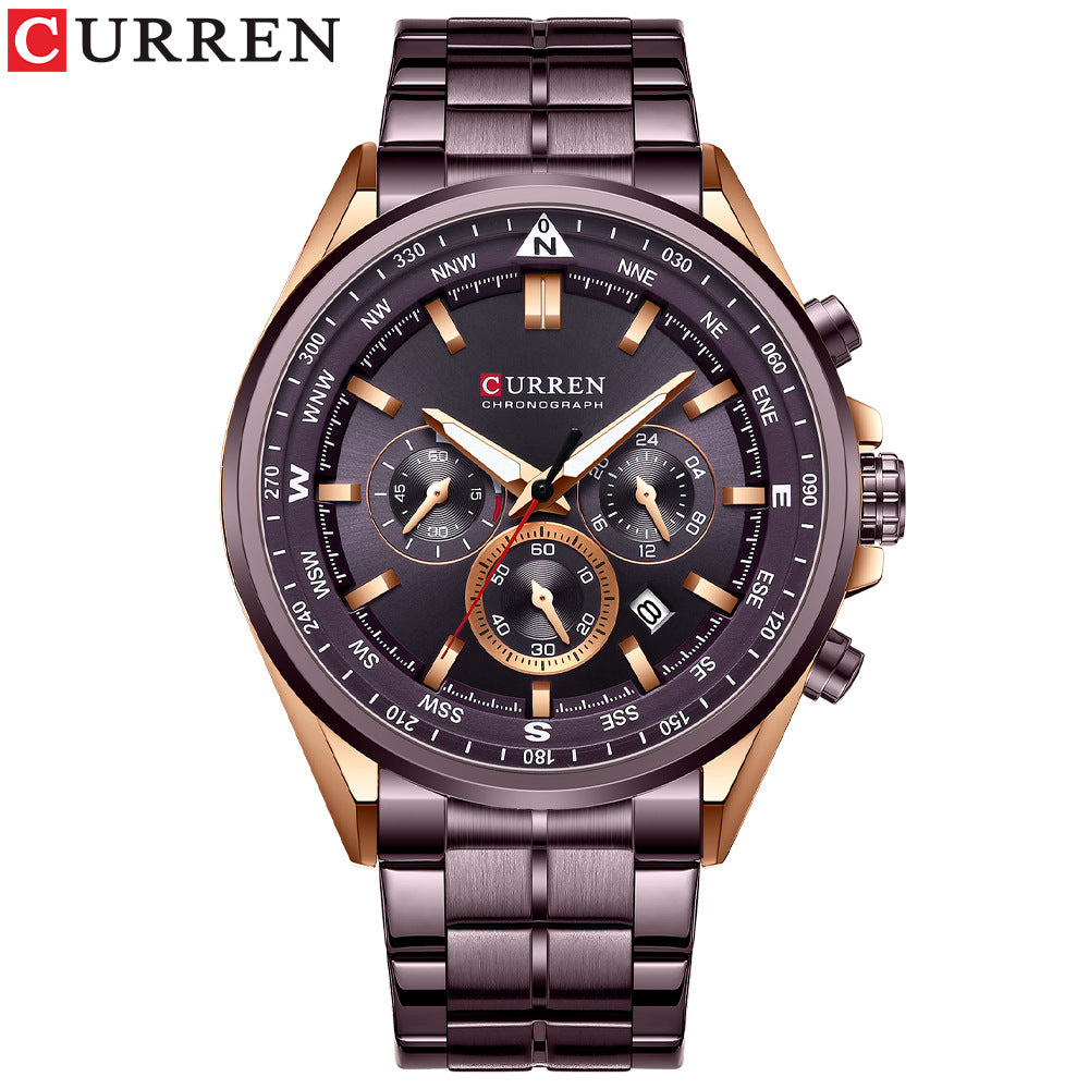 Orion Prestige Calendar Stainless Steel Men’s Watch