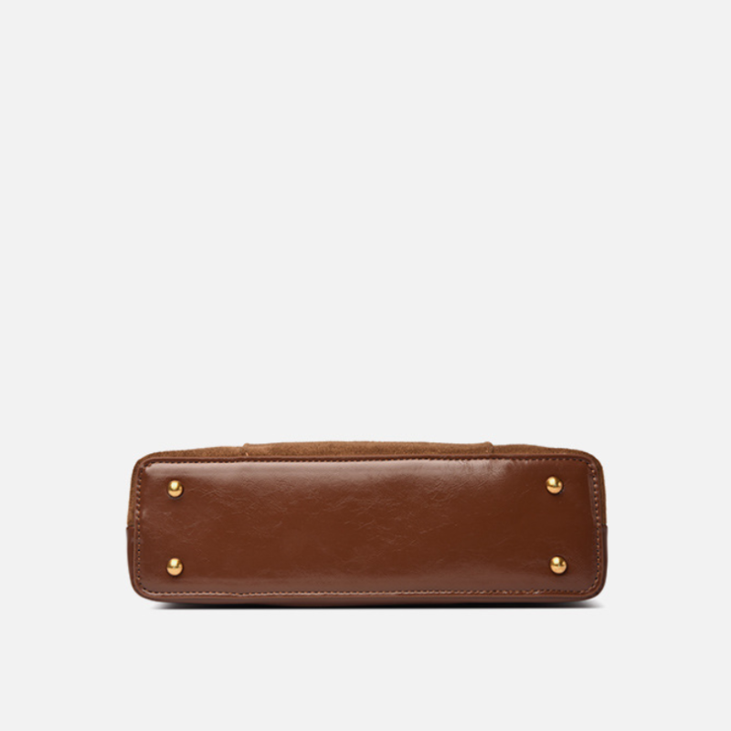 Embro Suede Retro Square Shoulder Bag