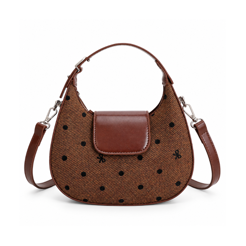 Polka Bow Women’s Shoulder Bag