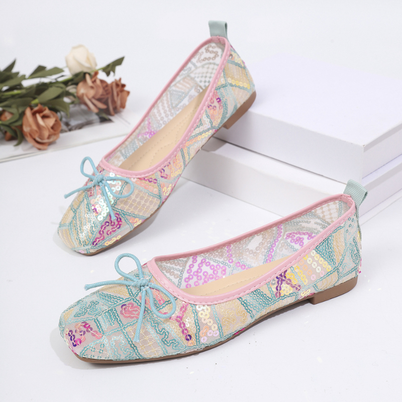 Seraphine Floral Lace-Up Pumps