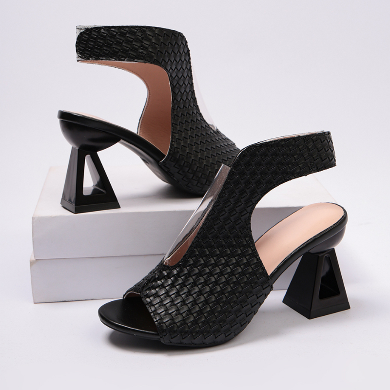 Ivory Prism Cutout Slingback Heels