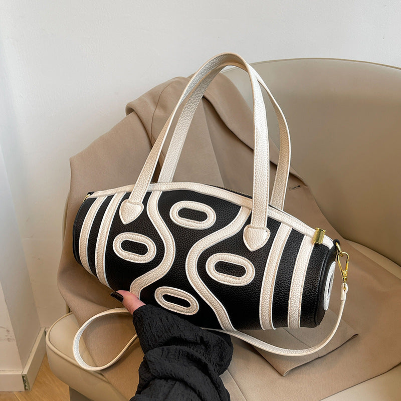 French Luxe Barrel Shoulder Bag