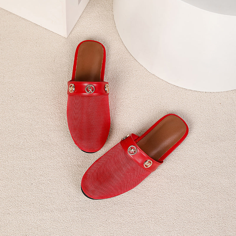 Breathable Mesh Hollow Out Slip On Sandals