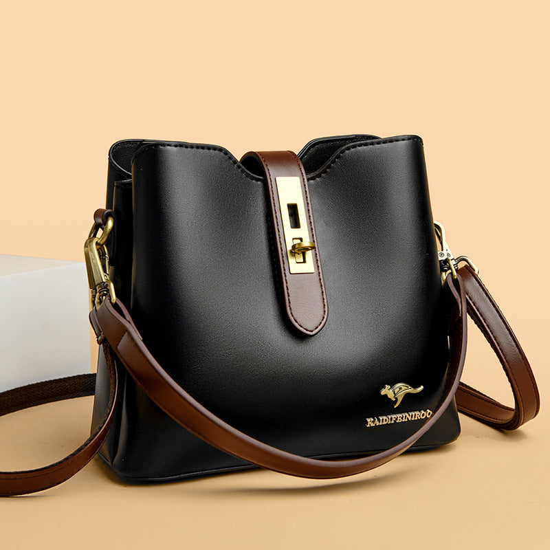 Veloura Lock Shoulder Bag