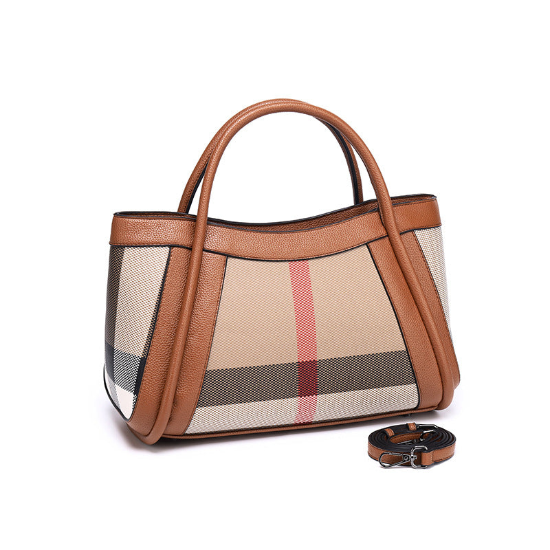Prestova Plaid Tote Bag