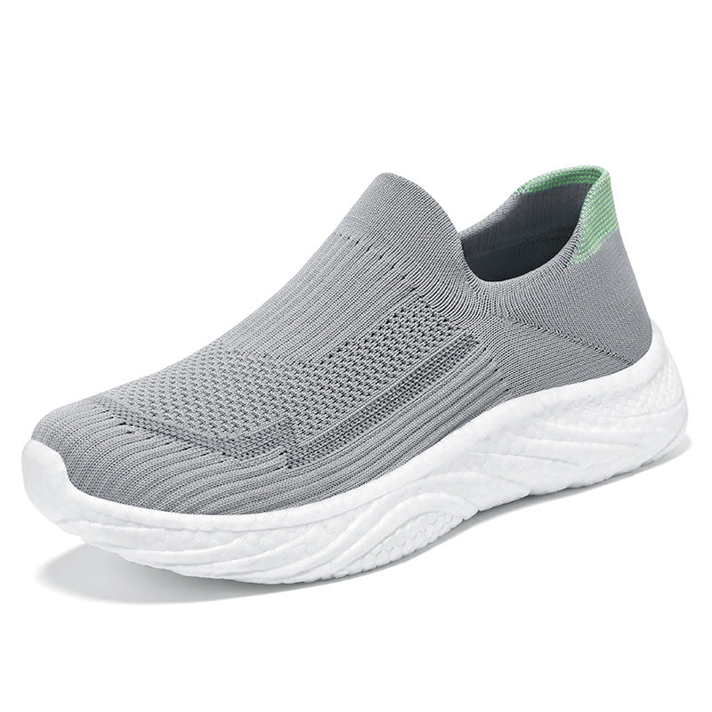 Men's Lightweight Elastic Knit Walking Casual Shoes