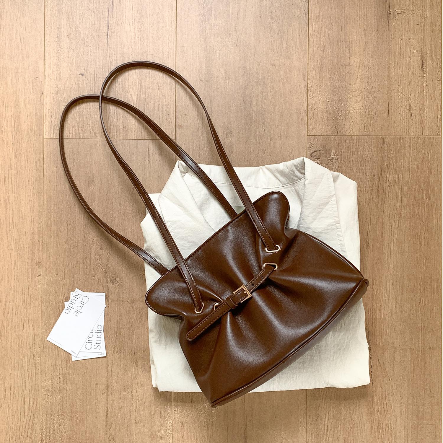 Cloud Luxe Pleated Shoulder Bag