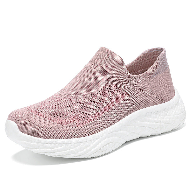 Men's Lightweight Elastic Knit Walking Casual Shoes