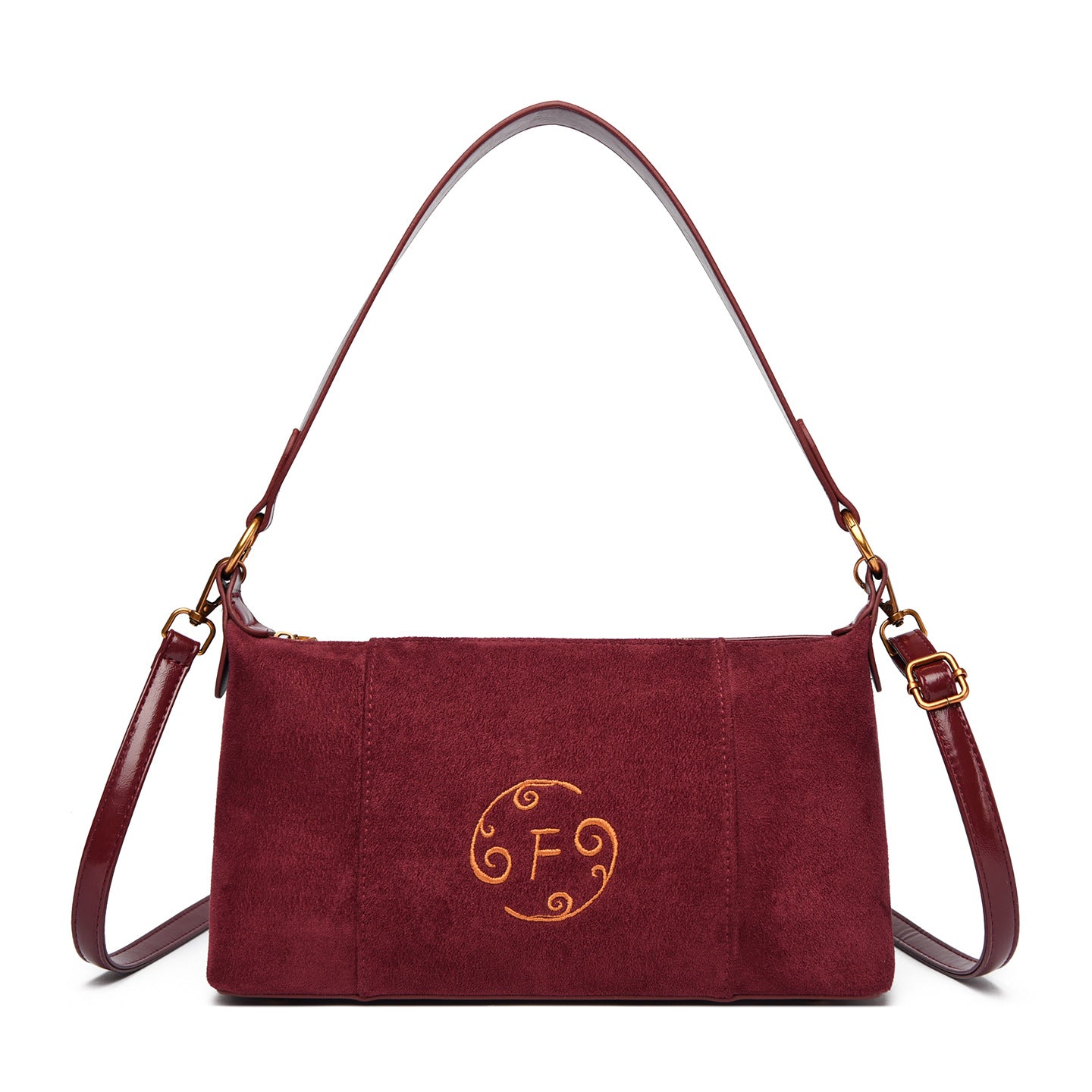 Embro Suede Retro Square Shoulder Bag
