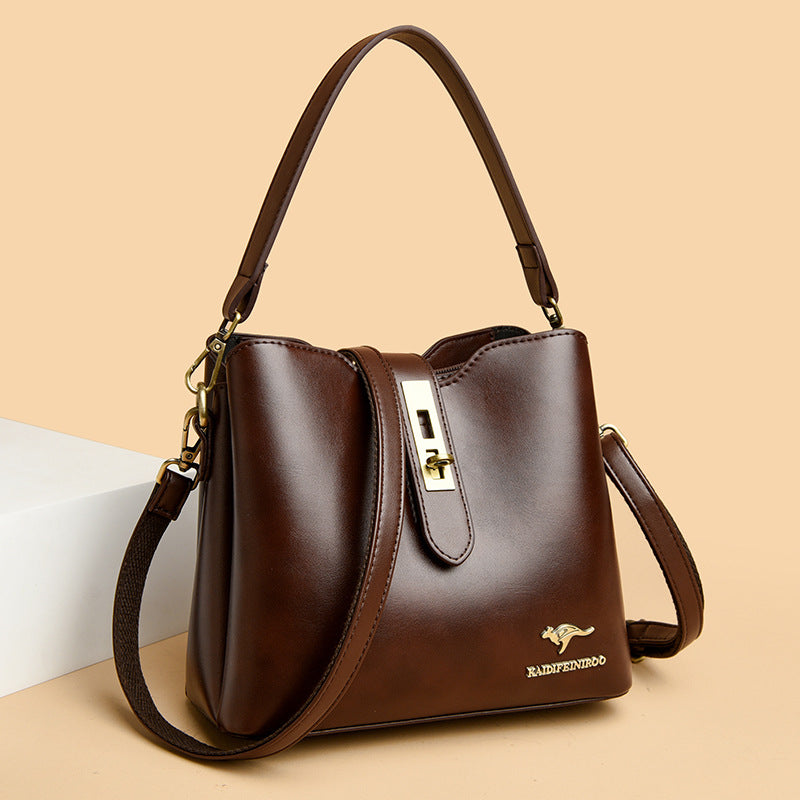 Veloura Lock Shoulder Bag