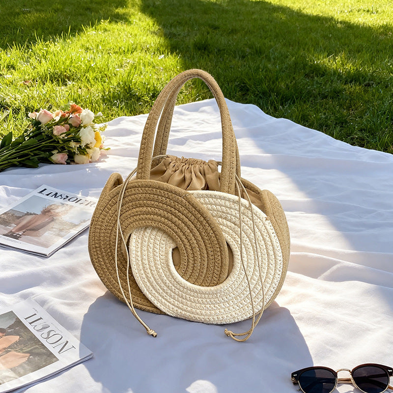 Spiral Weave Summer Handbag