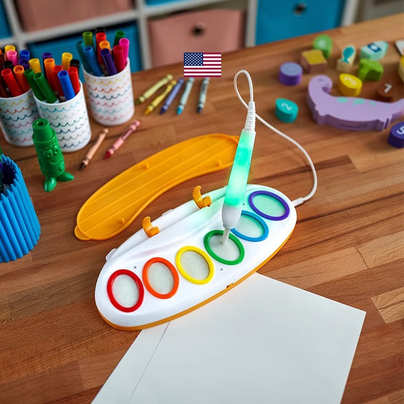 Rainbow Glow Interactive LED Drawing Board for Kids
