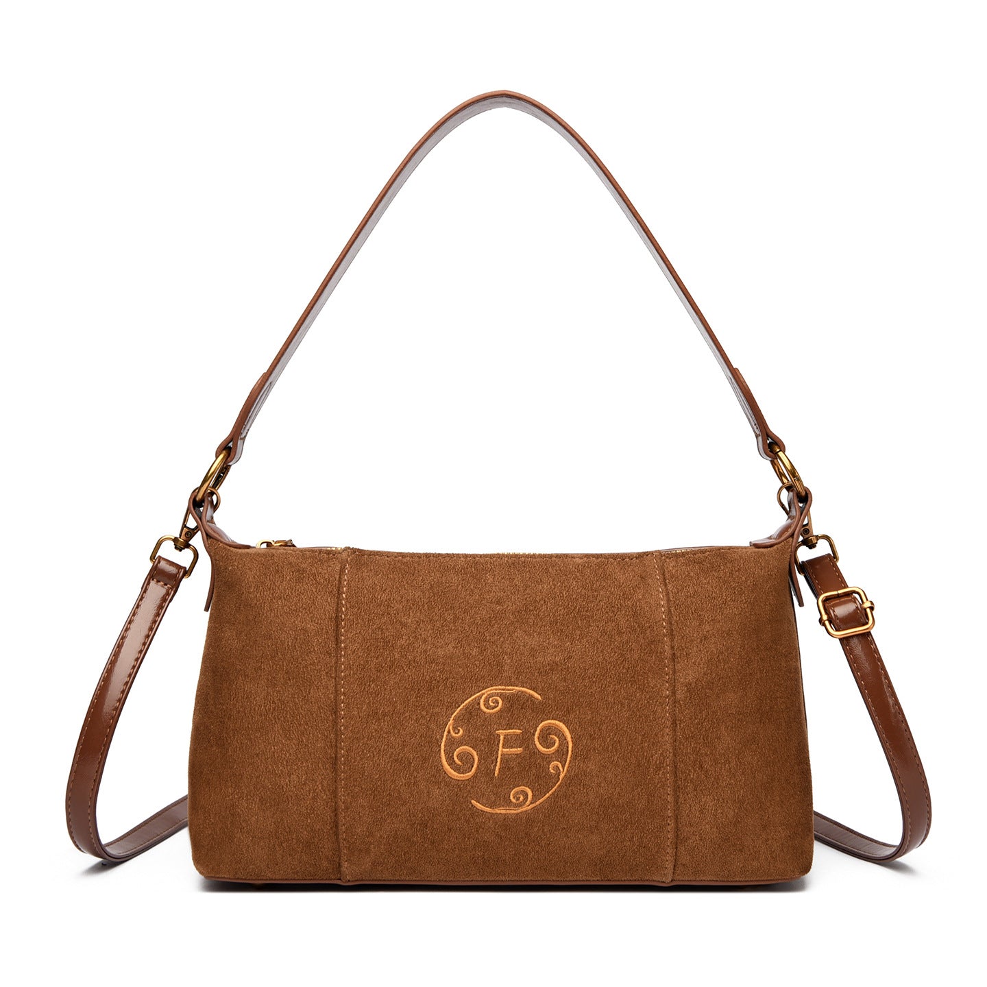 Embro Suede Retro Square Shoulder Bag