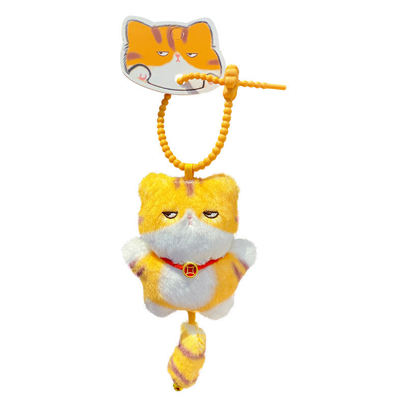 Lazy Cat Plush Bag Charm
