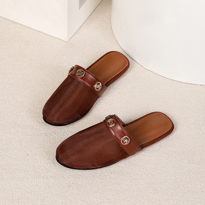 Breathable Mesh Hollow Out Slip On Sandals