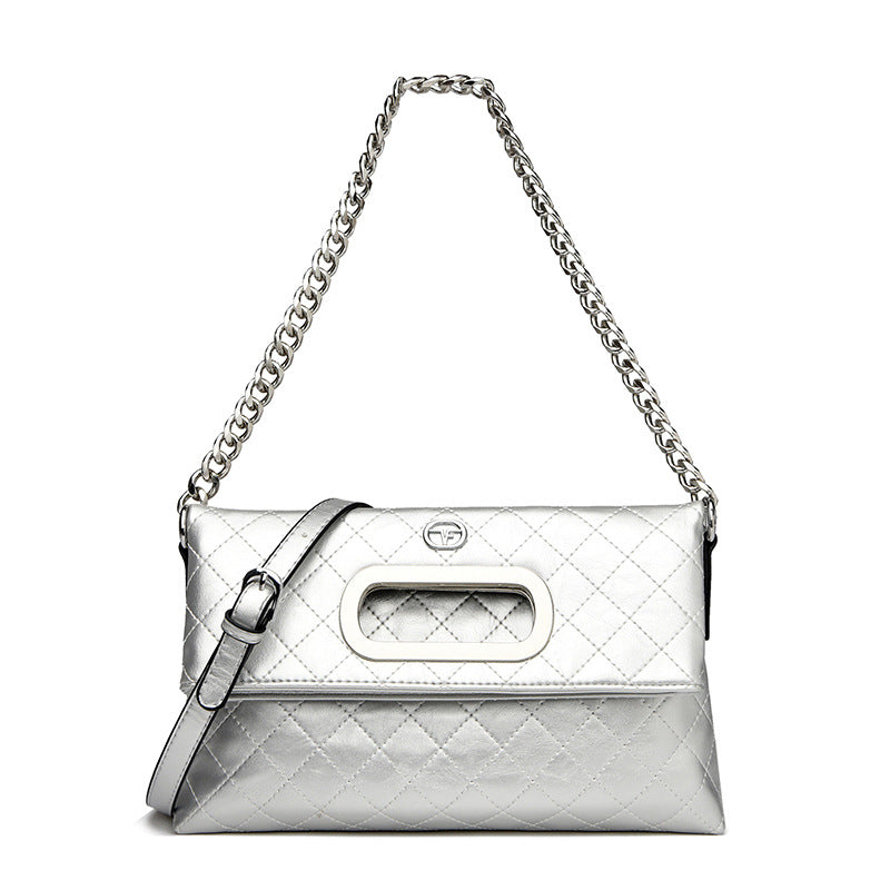 Flex Fold Genuine Leather Shoulder Bag