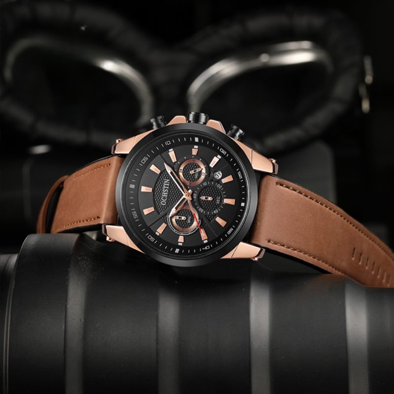 Atlas Executive Leather Men’s Watch