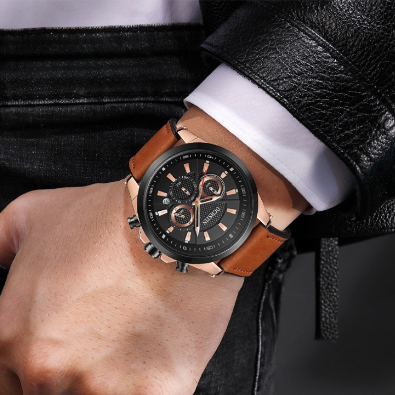Atlas Executive Leather Men’s Watch