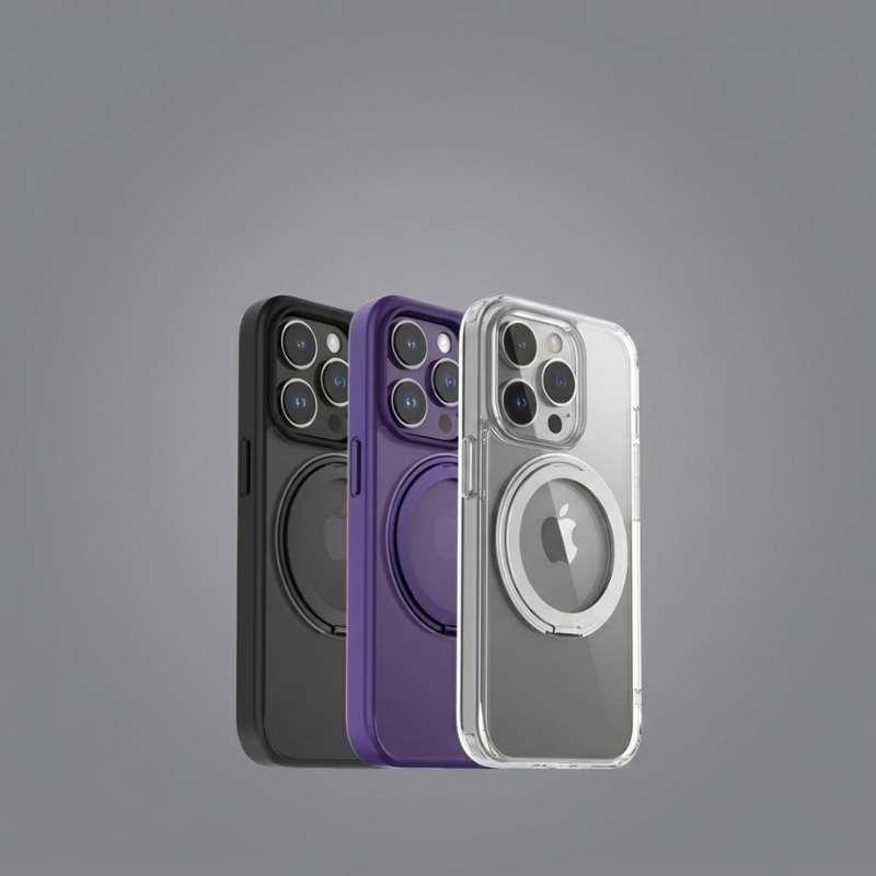 Rotating Ring Magnetic Phone Case
