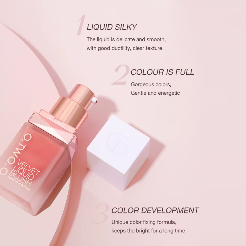 VelvetFlush Silky Liquid Blush