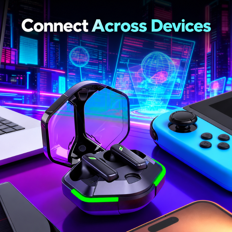 Low-Latency Gaming Bluetooth Earbuds