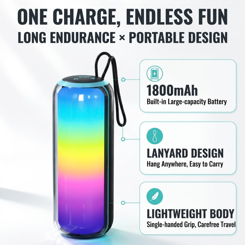 Colorful Light Bluetooth Speaker