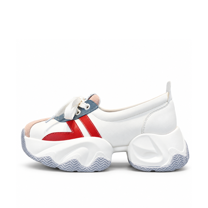 Retro Colorblock Women's Shoes