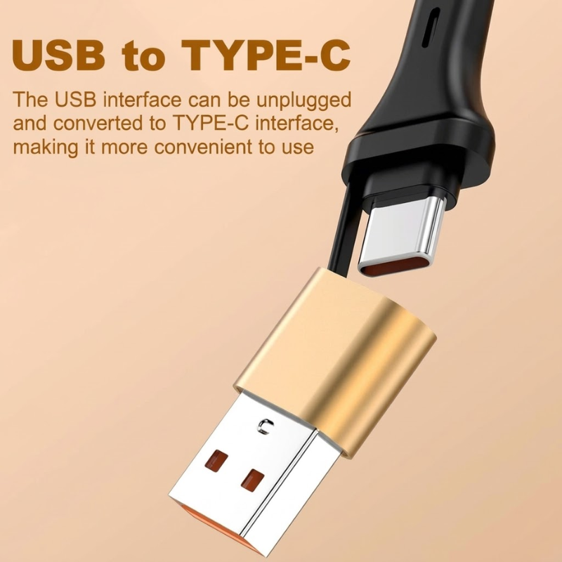 Retractable 3-in-1 Fast Charging Cable